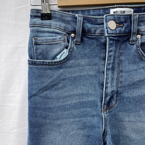 William Rast Super High Waist Ankle Skinny Jeans Raw Hem Denim Women's Junior 27 - Picture 10 of 13